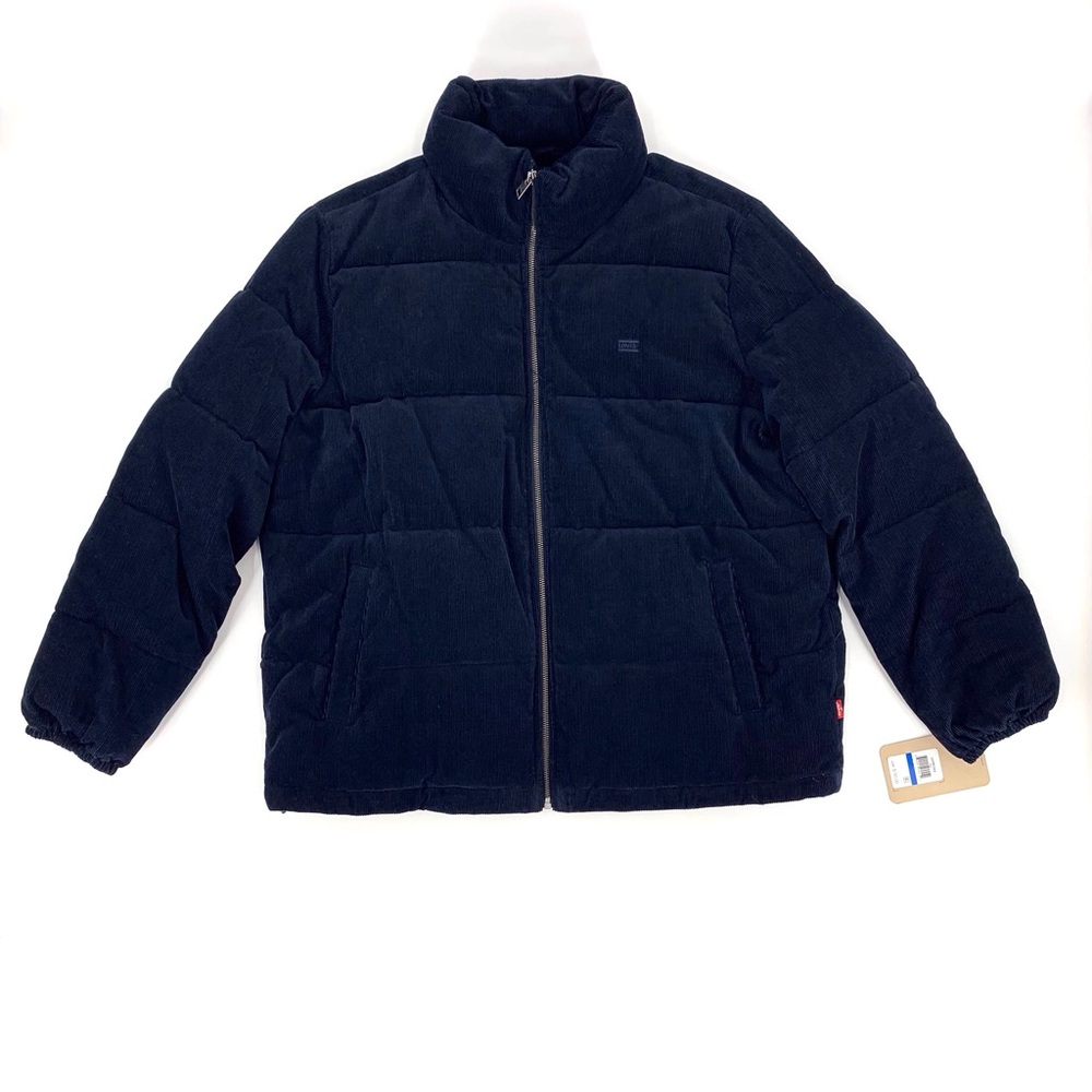 Levi's NWT Navy Corduroy Zoe Puffer Jacket, XL